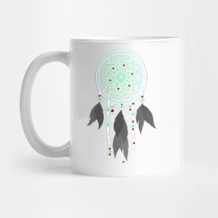 green/red dream catcher Mug